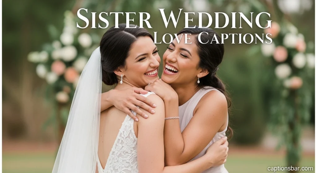 Sister Wedding Love Captions