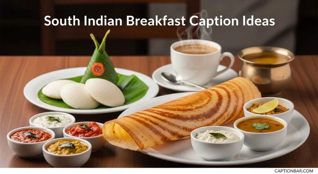 South Indian Breakfast Caption Ideas