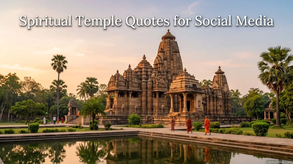 Spiritual Temple Quotes for Social Media