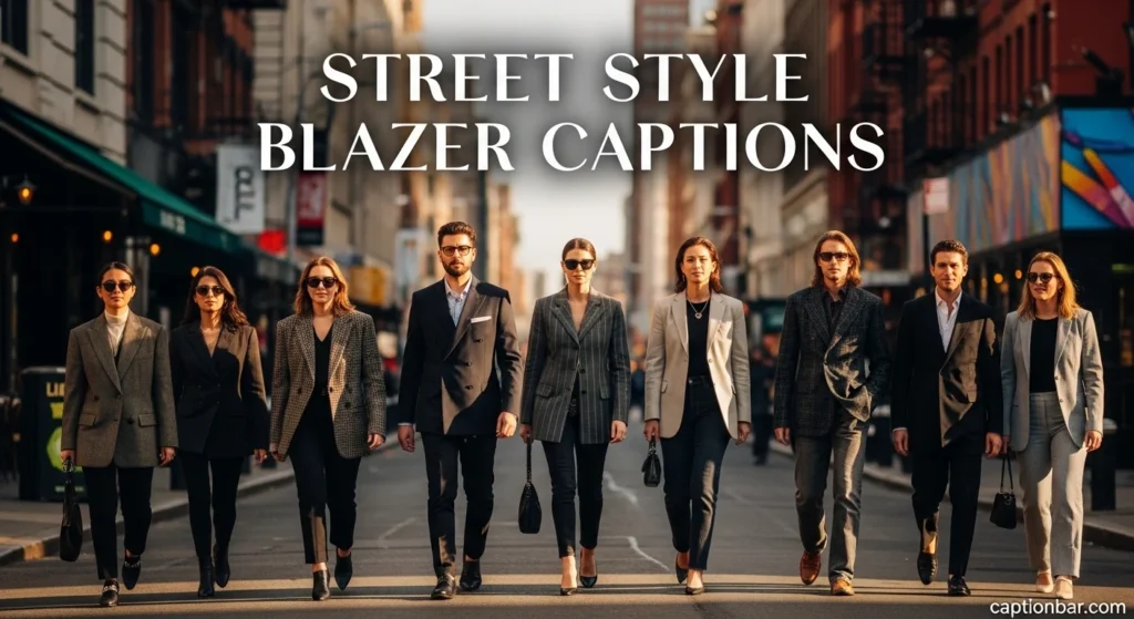 Street Style Blazer Captions