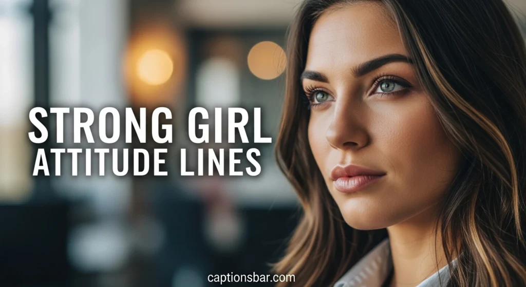 Strong Girl Attitude Lines