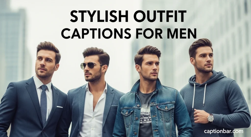 Stylish Outfit Captions for Men