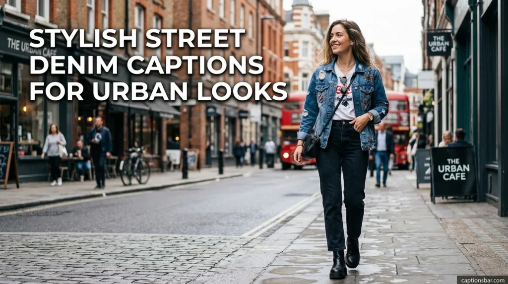 Stylish Street Denim Captions for Urban Looks