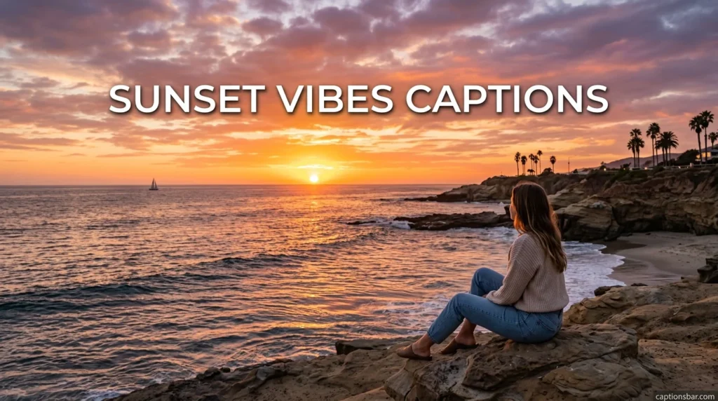 Sunset Vibes Captions