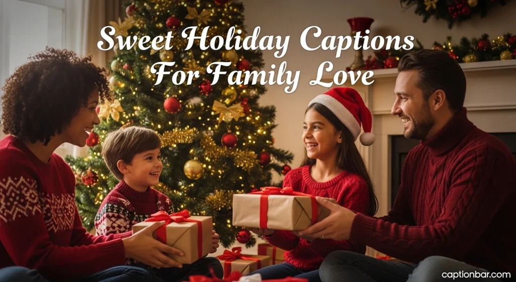 Sweet Holiday Captions For Family Love