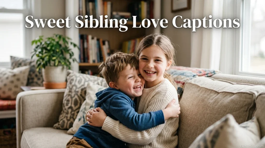 Sweet Sibling Love Captions