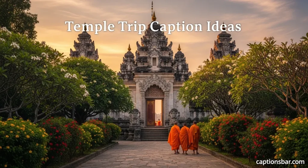 Temple Trip Caption Ideas