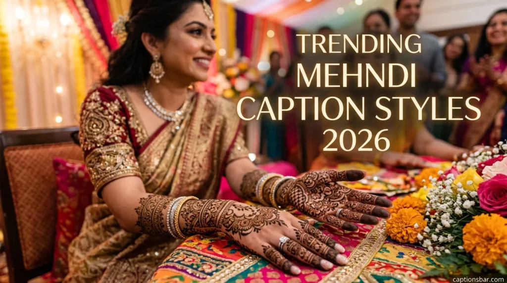 Trending Mehndi Caption Styles 2026