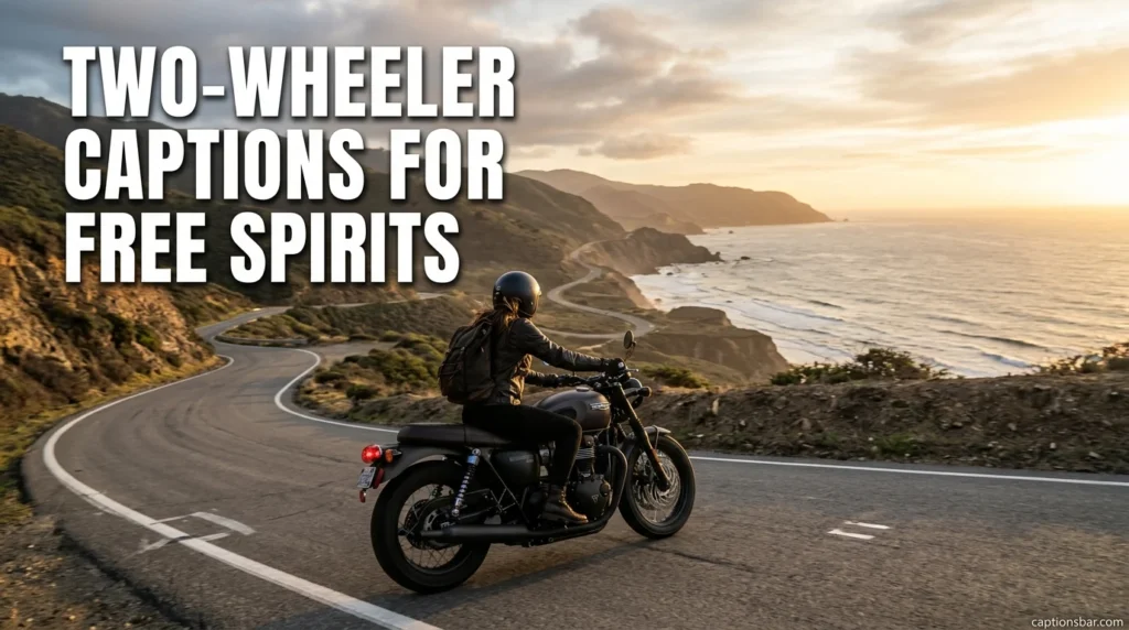 Two-Wheeler Captions for Free Spirits