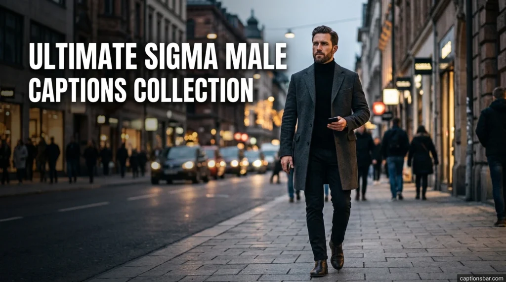 Ultimate Sigma Male Captions Collection