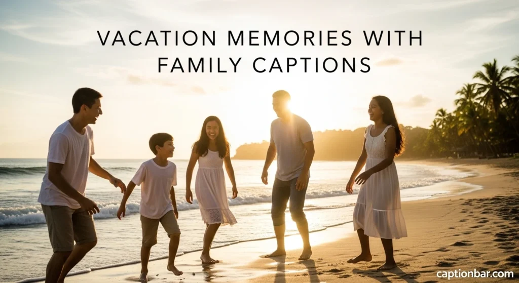 Vacation Memories with Family Captions
