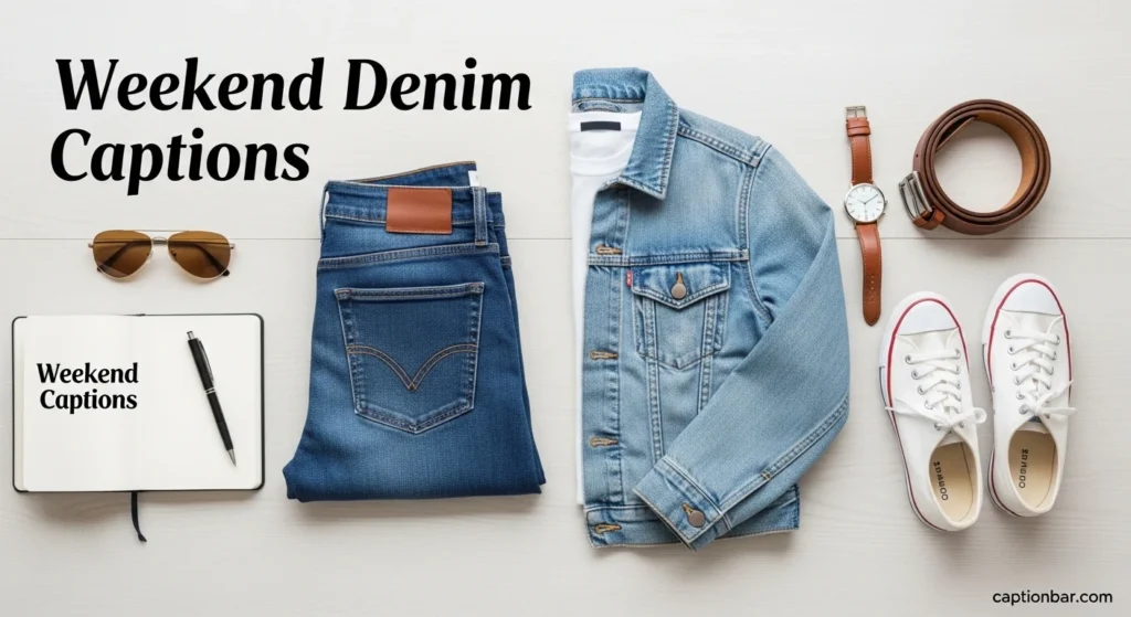 Weekend Denim Captions
