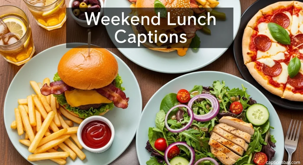 Weekend Lunch Captions