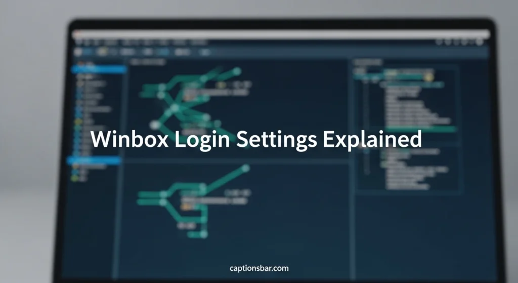 Winbox Login Settings Explained