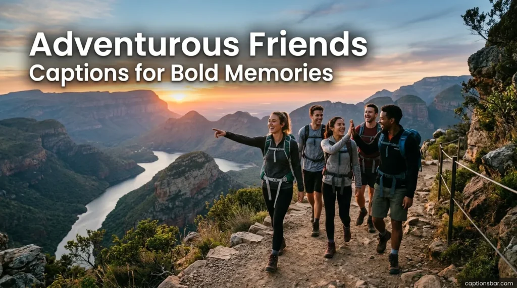 Adventurous Friends Captions for Bold Memories