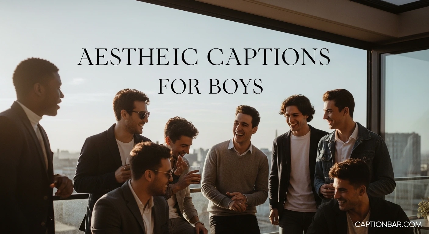 Aesthetic Captions for Boys