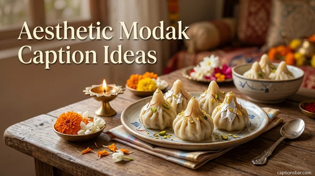 Aesthetic Modak Caption Ideas