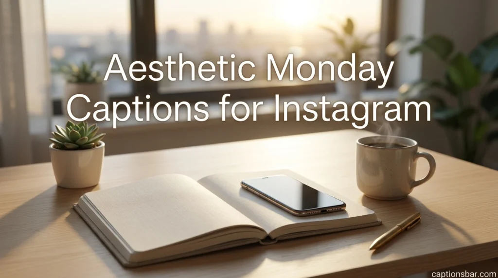 Aesthetic Monday Captions for Instagram