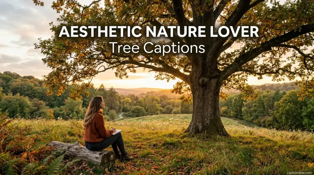 Aesthetic Nature Lover Tree Captions