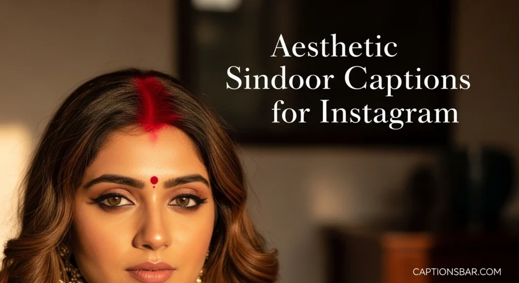 Aesthetic Sindoor Captions for Instagram