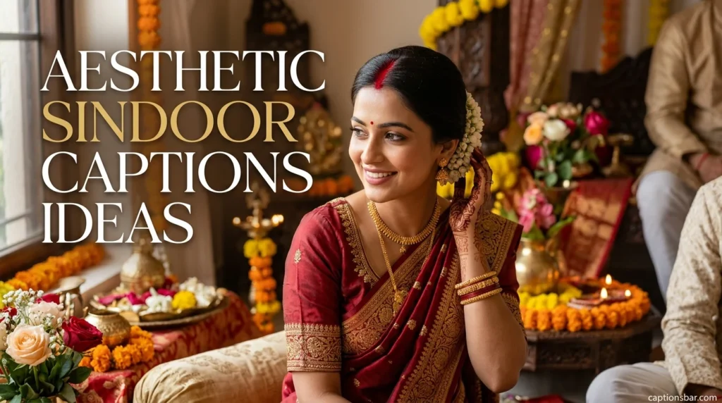 Aesthetic Sindoor Captions Ideas