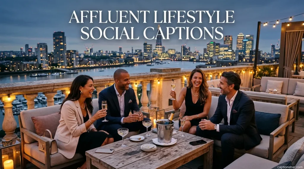 Affluent Lifestyle Social Captions