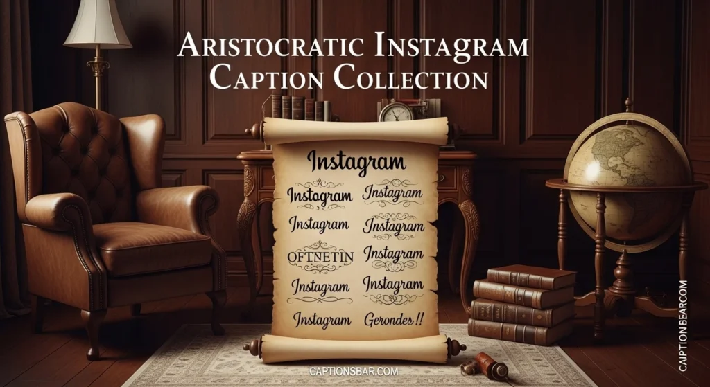 Aristocratic Instagram Caption Collection