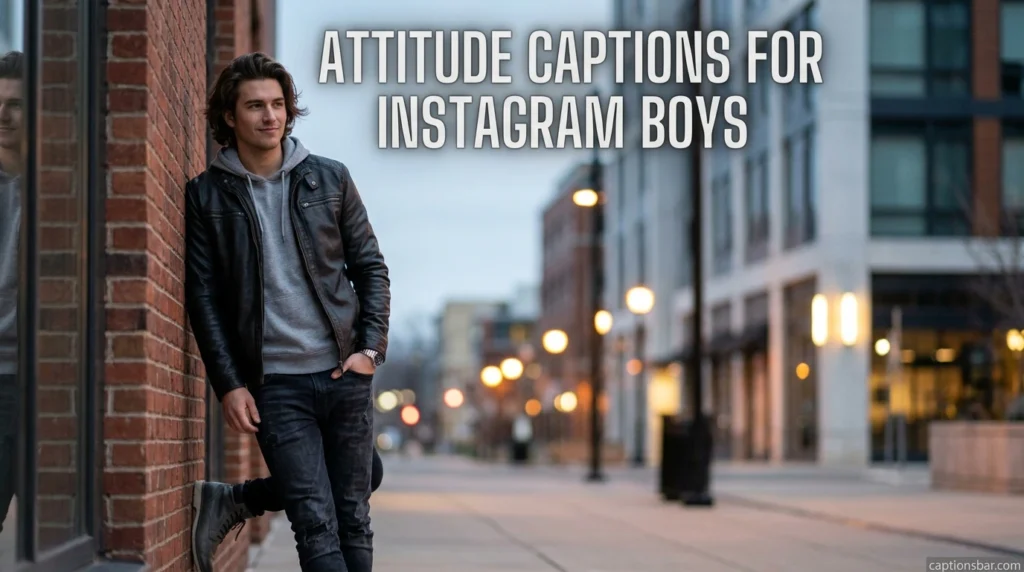 Attitude Captions for Instagram Boys