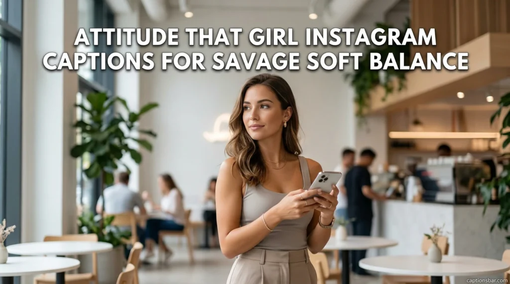 Attitude That Girl Instagram Captions for Savage Soft Balance