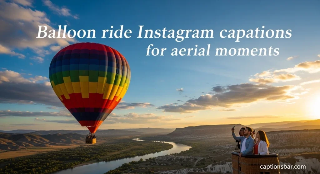 Balloon ride instagram captions for aerial moments