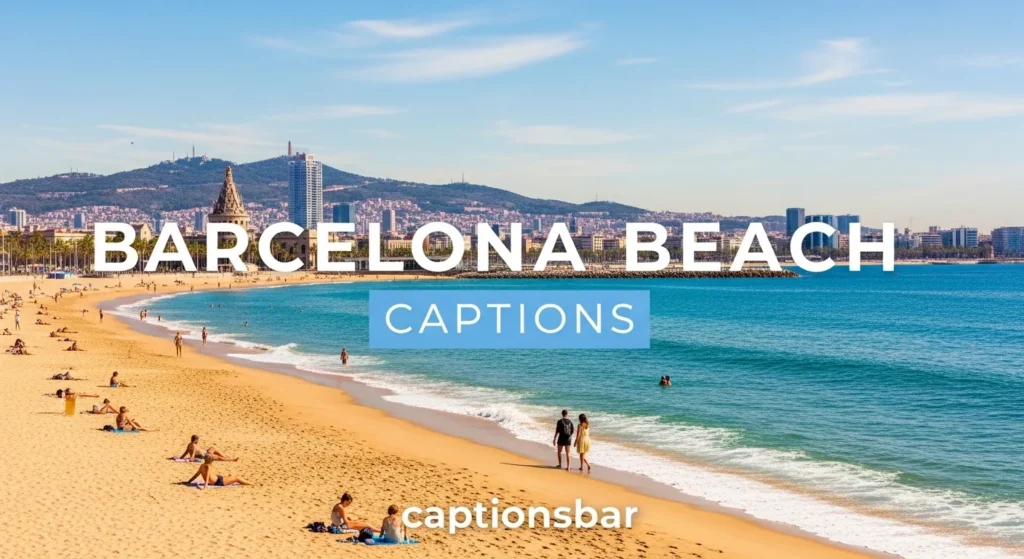 Barcelona Beach Captions