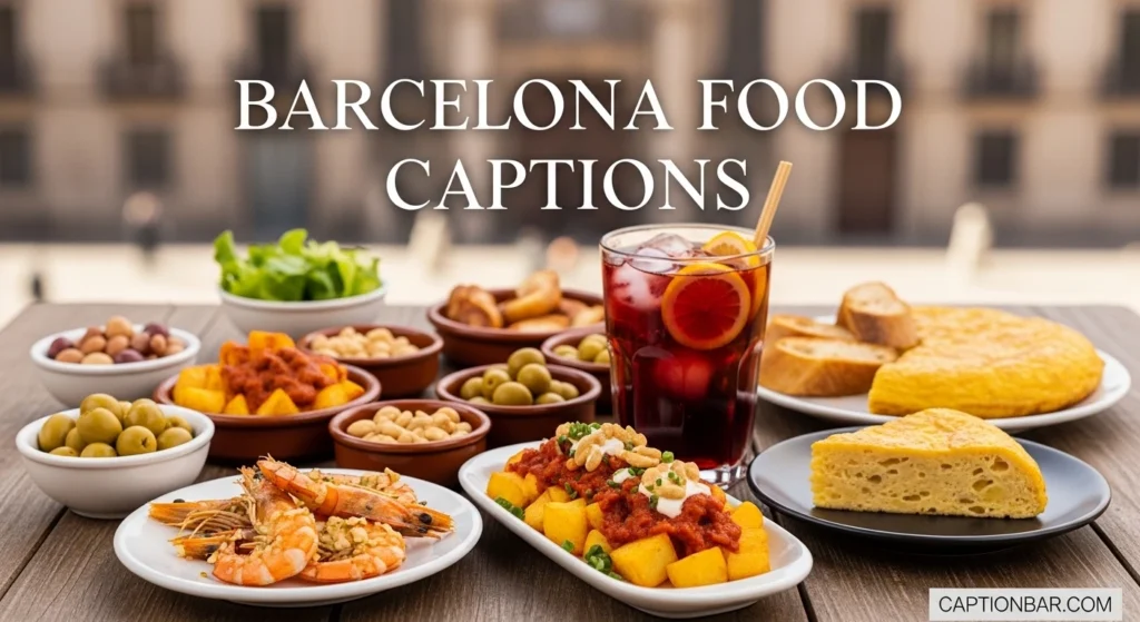 Barcelona Food Captions
