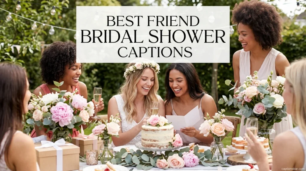 Best Friend Bridal Shower Captions