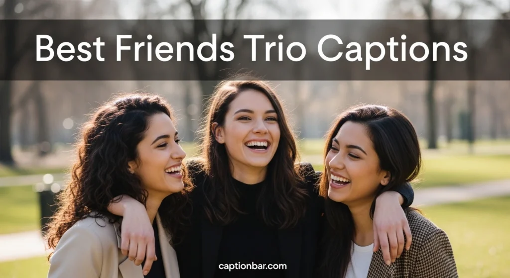 Best Friends Trio Captions