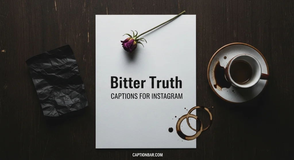 Bitter Truth Captions for Instagram