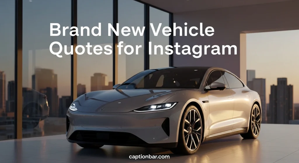 Brand New Vehicle Quotes for Instagram