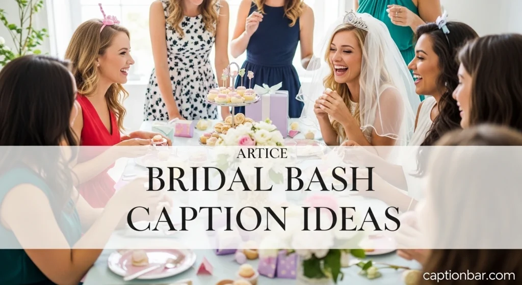 Bridal Bash Caption Ideas