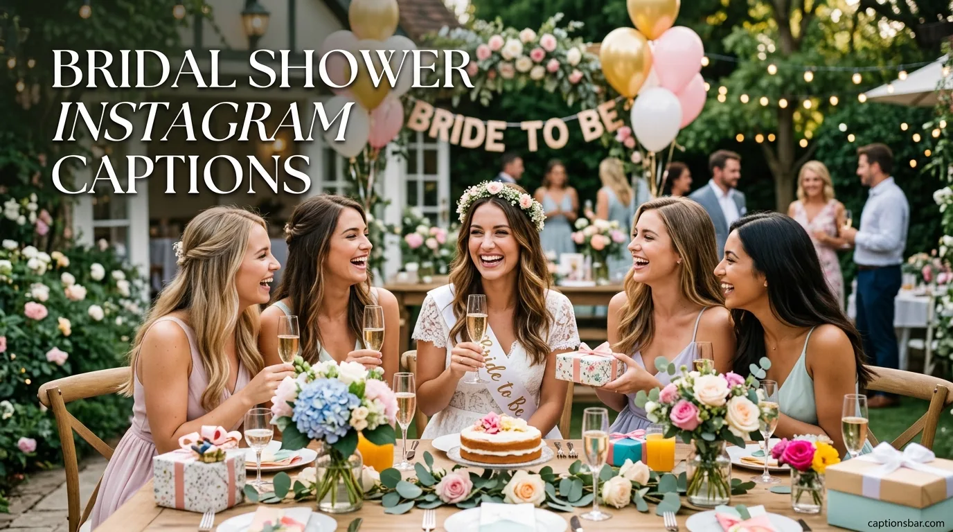 Bridal Shower Instagram Captions