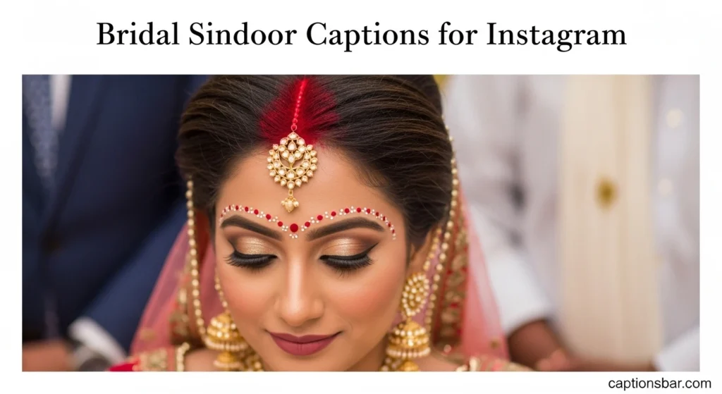 Bridal Sindoor Captions for Instagram