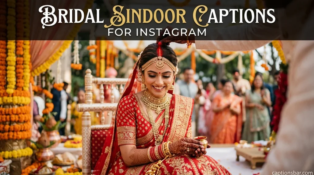 Bridal Sindoor Captions for Instagram