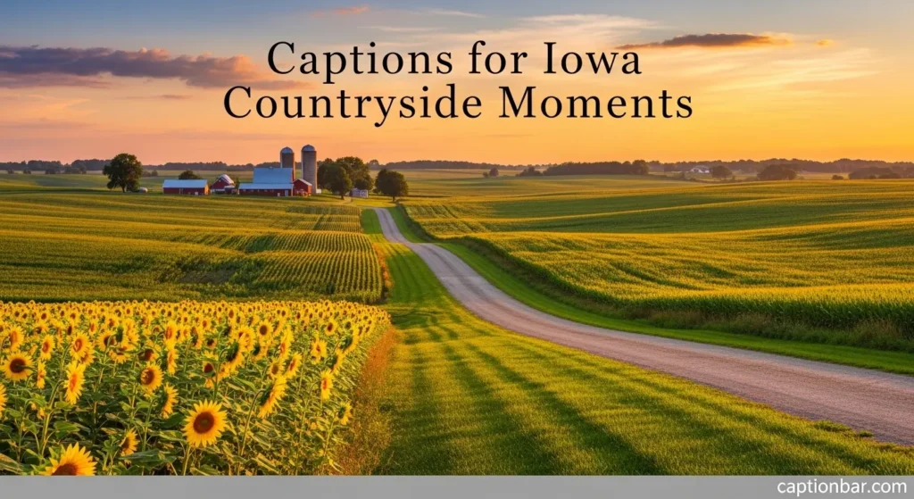 Captions for Iowa Countryside Moments
