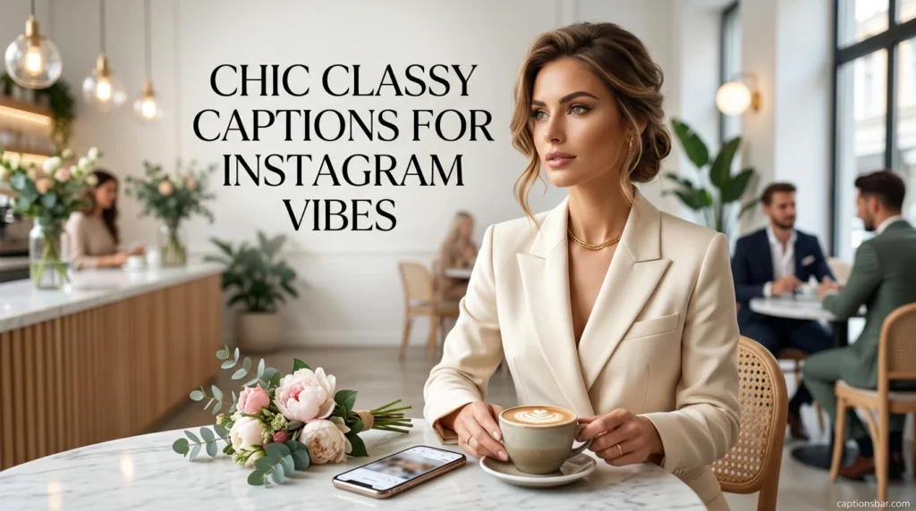 Chic Classy Captions for Instagram Vibes