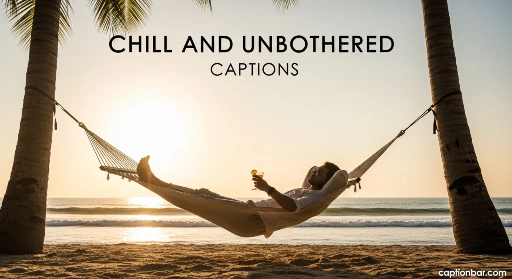 Chill and Unbothered Captions