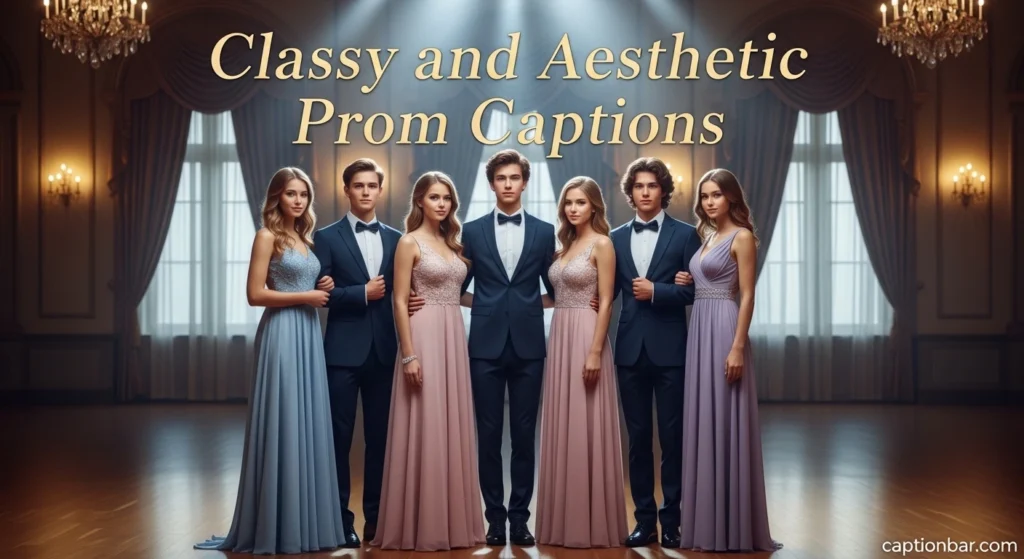 Classy and Aesthetic Prom Captions
