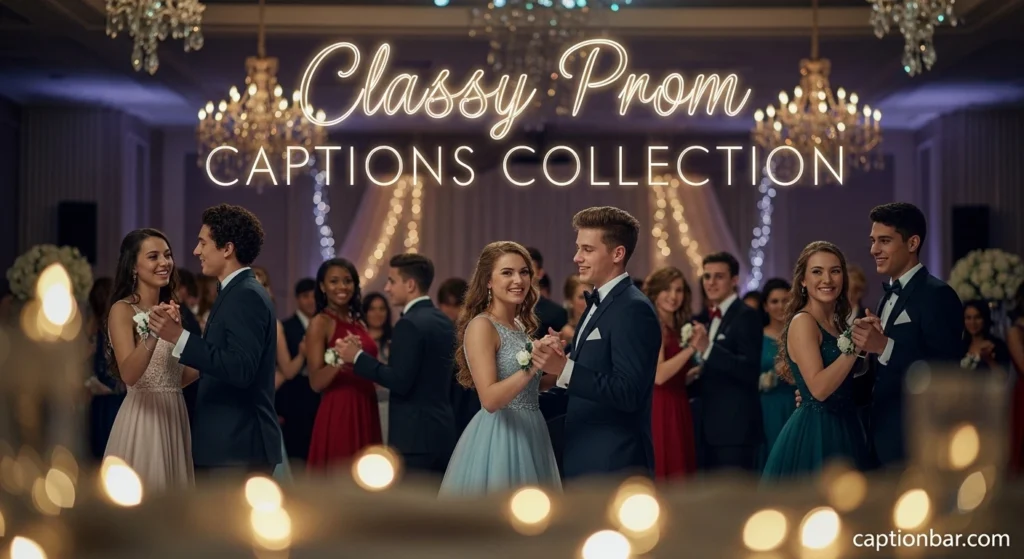 Classy Prom Captions Collection