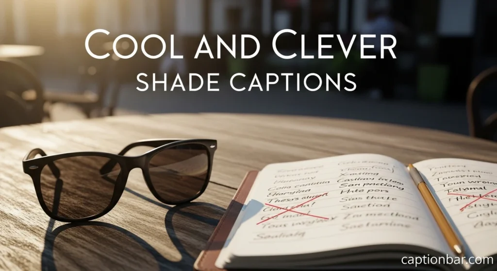Cool and Clever Shade Captions