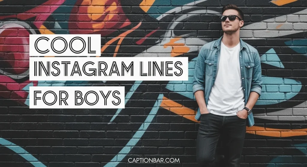 Cool Instagram Lines for Boys