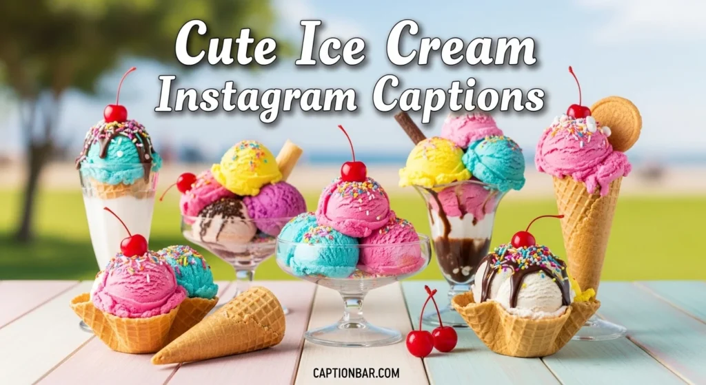 Cute Ice Cream Instagram Captions