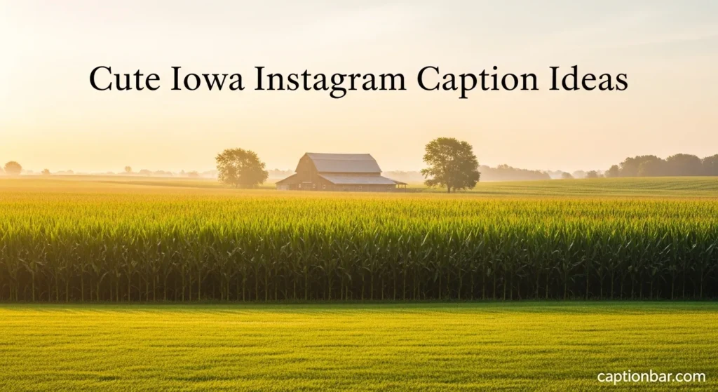 Cute Iowa Instagram Caption Ideas