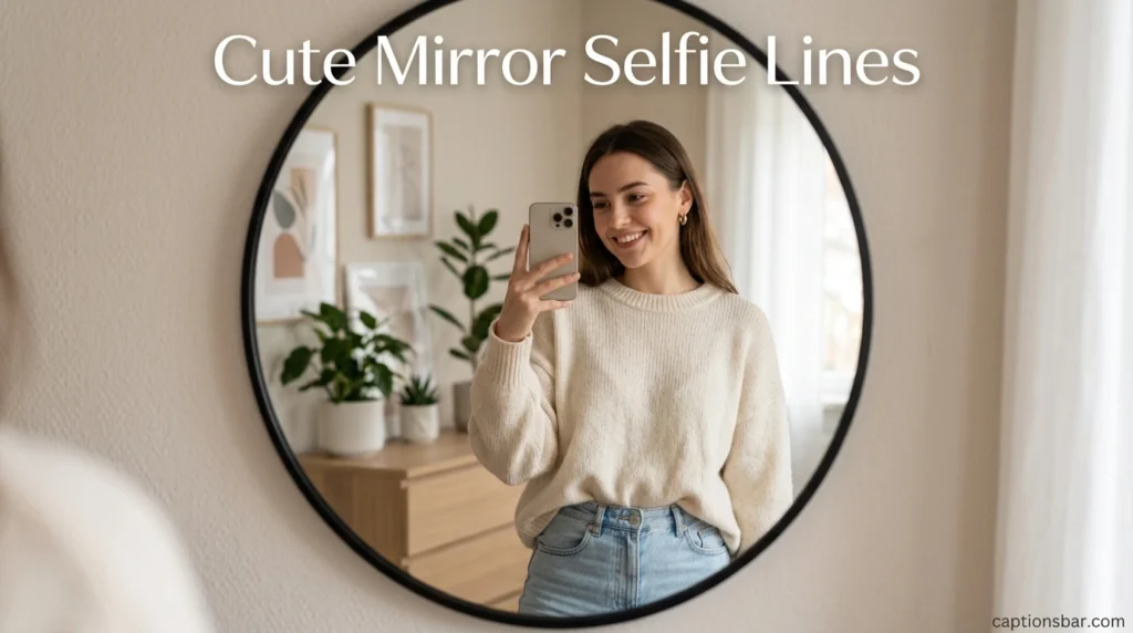 Cute Mirror Selfie Lines